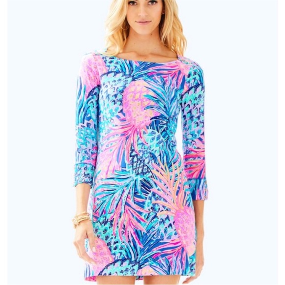 Lilly Pulitzer Dresses & Skirts - Lilly Pulitzer Sophie Dress SPF 50+ in Multi Gypset Paradise size medium